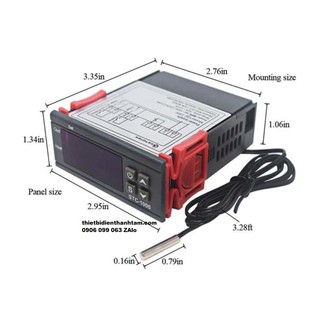 Bộ điều khiển khống chế nhiệt độ đóng mở điện 10A 220VAC 12VDC [STC-1000]