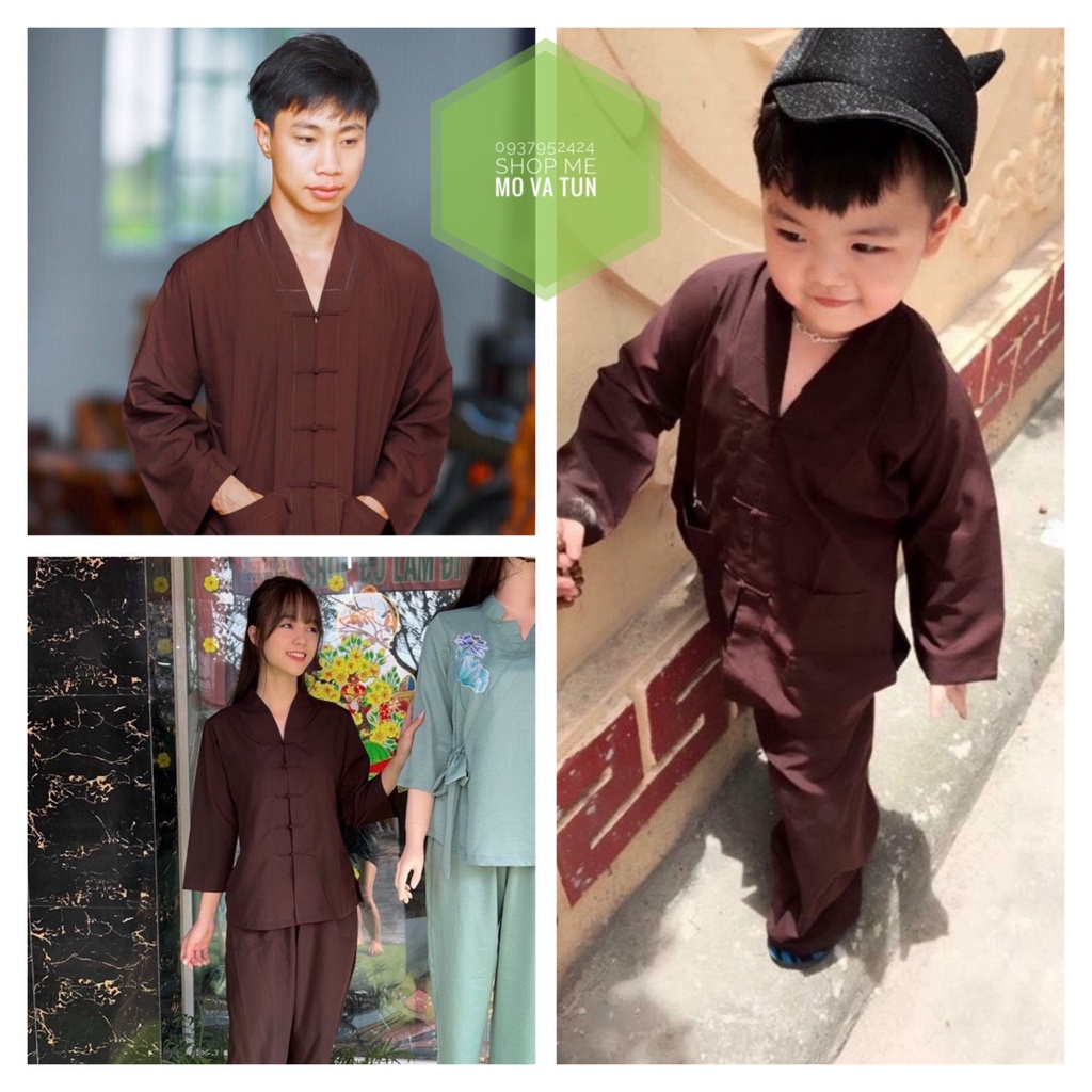 Đồ Lam Đi Chùa # La Hán Cho Gia đình # Đồ Bộ Gia dình