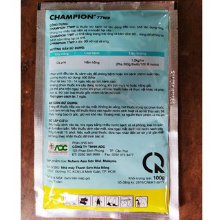 Thuốc Trừ Bệnh CHAMPION 77WP (100g)