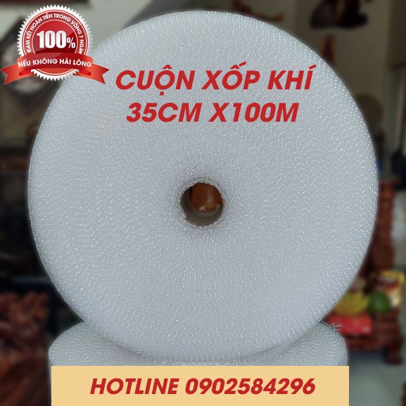 Cuộn Xốp Khí 35cmx100m , Bọc Chống Sốc, Xốp Nổ,xốp khí - Đóng Bọc Hàng - Xốp chống sốc