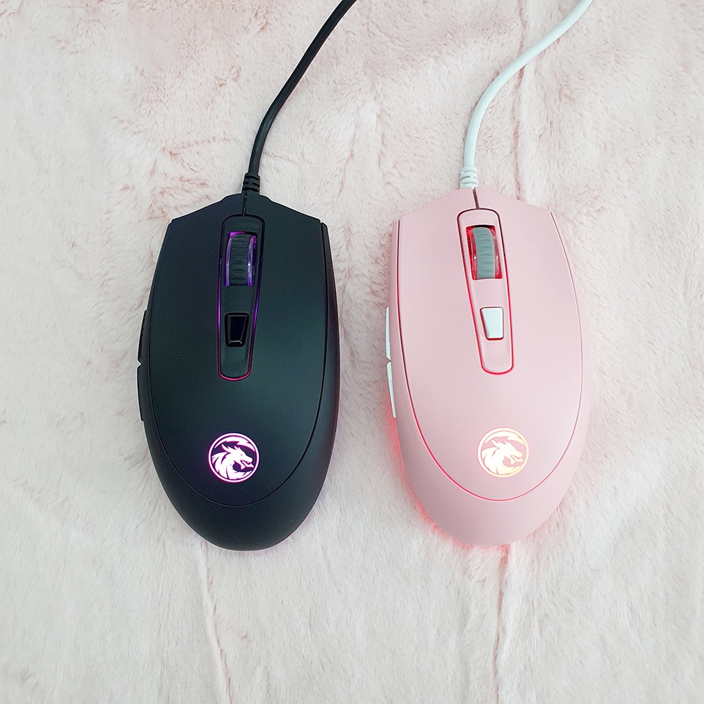 Chuột chơi game có dây E-Dra EM614 Black - Màu đen - Led RGB - Cảm biến quan Avago 3050 - DPI tối đa 4000