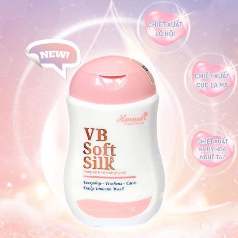 [Giá Sỉ]Dung Dịch Vệ Sinh Phụ Nữ, Nước Rửa Vùng Kín Hana Soft Silk 150g