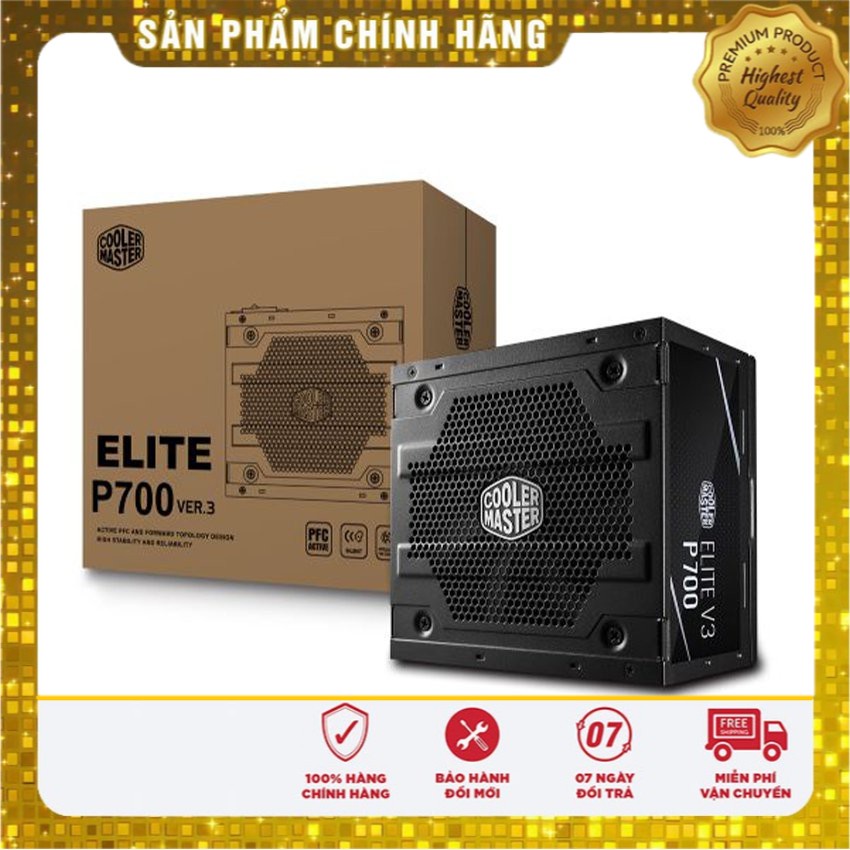 Nguồn máy tính Cooler Master Elite V3 230V PC700 700W (Màu Đen) mới bảo hành 3 năm