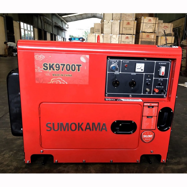 [HÀNG CHÍNH HÃNG] Máy Phát Điện Chạy Dầu 6Kw Sumokama SK9700T