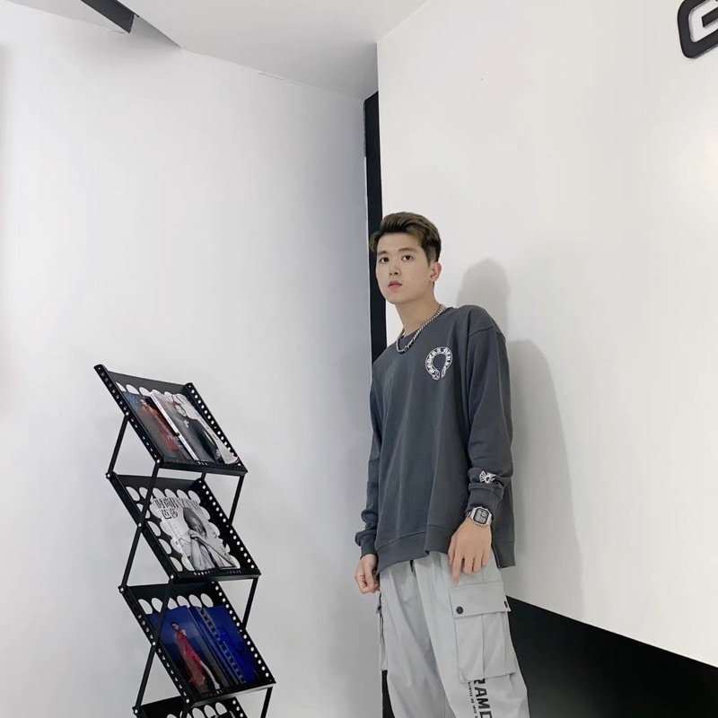 Áo sweater Chrome hearts nam nữ cao cấp khoá sườn