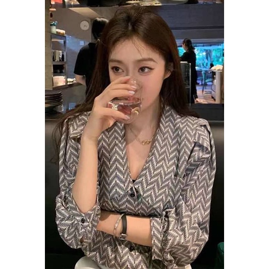 Áo Sơ Mi Tay Dài Phồng Dáng Rộng Thời Trang Mùa Xuân Trẻ Trung