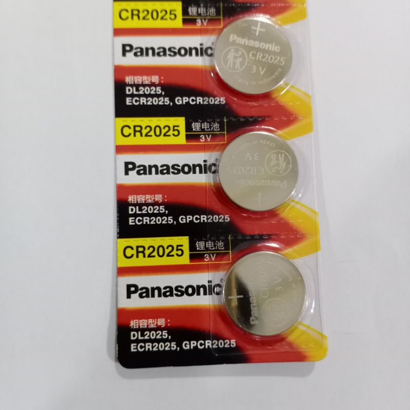 Pin Panasonic CR1632 / CR2032, pin cảm biến áp suất lốp, chìa khóa ô tô, xe máy .., 3V Lithium Made in Indonesia