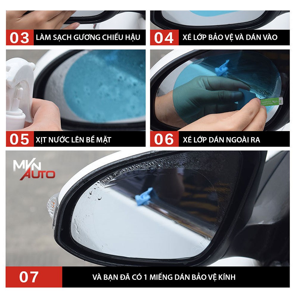 Miếng Dán Chống Bám Nước Gương Chiếu Hậu Ô Tô – Mvn Auto