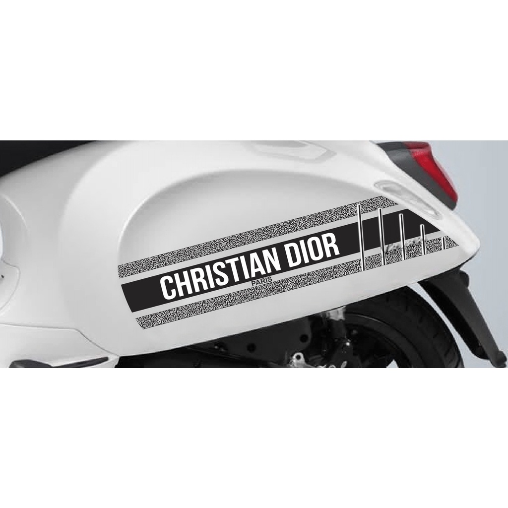 TEM VESPA MẪU CHRISTIAN DIOR  Dán Xe Sprint / Primavera Decal Rời Cao Cấp Chống nước - Chống bai màu