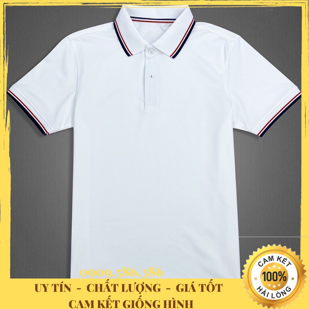 Áo polo nam nữ - Áo thun nam polo basic cao cấp trắng đen đủ size chất đẹp | BigBuy360 - bigbuy360.vn