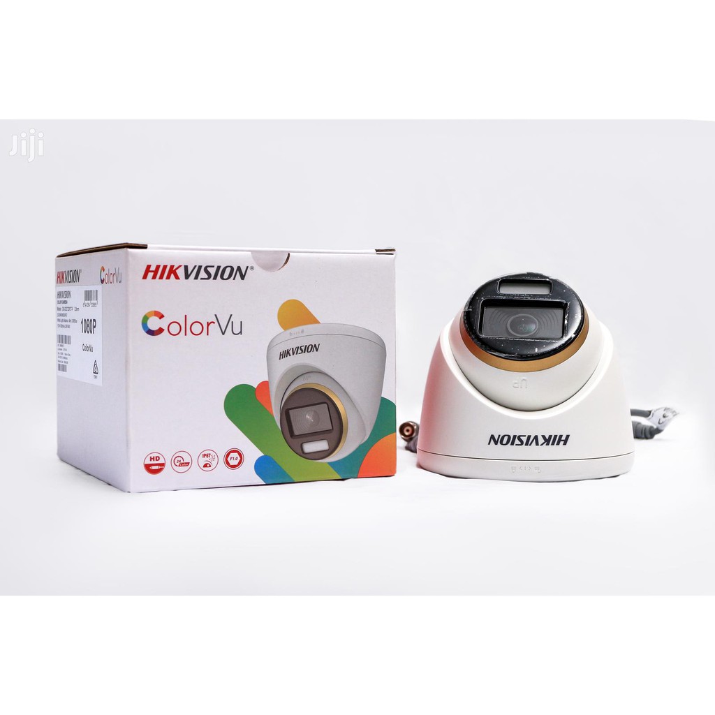 Camera analog TVI 5MP có mic, ColorVu full Color có màu 24/24 HIKVISION 2CE70DF3T-PFS  (chính hãng Hikvision Việt Nam)