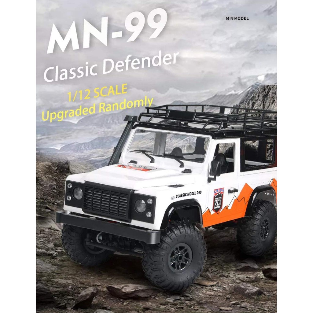 Xe Jeep địa hình điều khiển từ xa MN 99 d90 tỷ lệ 1/12, hai cầu, bánh răng kim loại