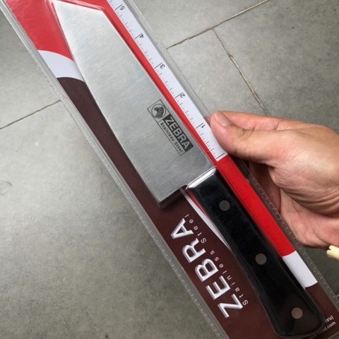 DAO LẠNG THỊT, THÁI THỊT KIỂU NHẬT Inox Zebra 6.5” Japanese Cleaver Knife Chef 100254