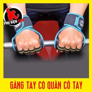Bao tay tập gym - Găng Tay Tập Gym - Găng tay có quấn cổ tay