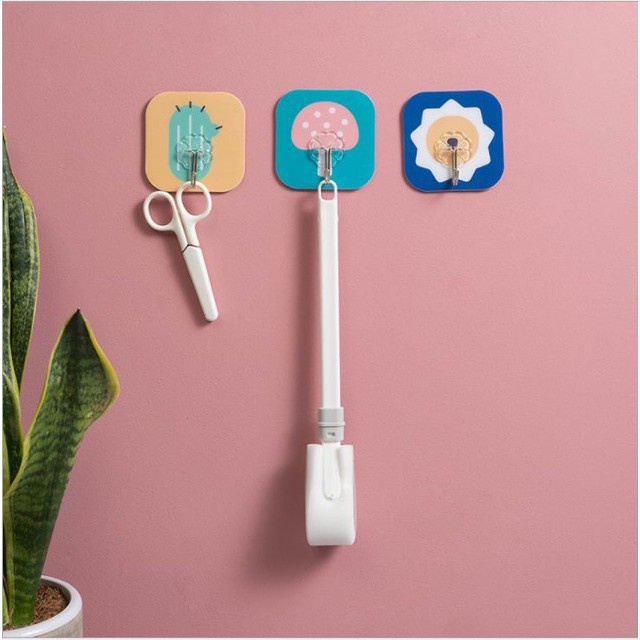 COMBO 5 chiếc Móc Dán Tường 3D Siêu Dính Siêu Chịu Lực In Hình 88072 SHOP KHO TỔNG88