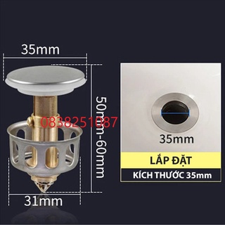Nút nhấn bộ xả bồn rửa mặt lavabo