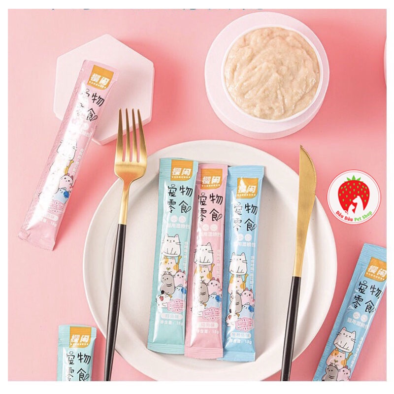 Thức ăn cho mèo, Súp thưởng Shizuka cho mèo siêu rẻ, siêu ngon bổ dưỡng 15g