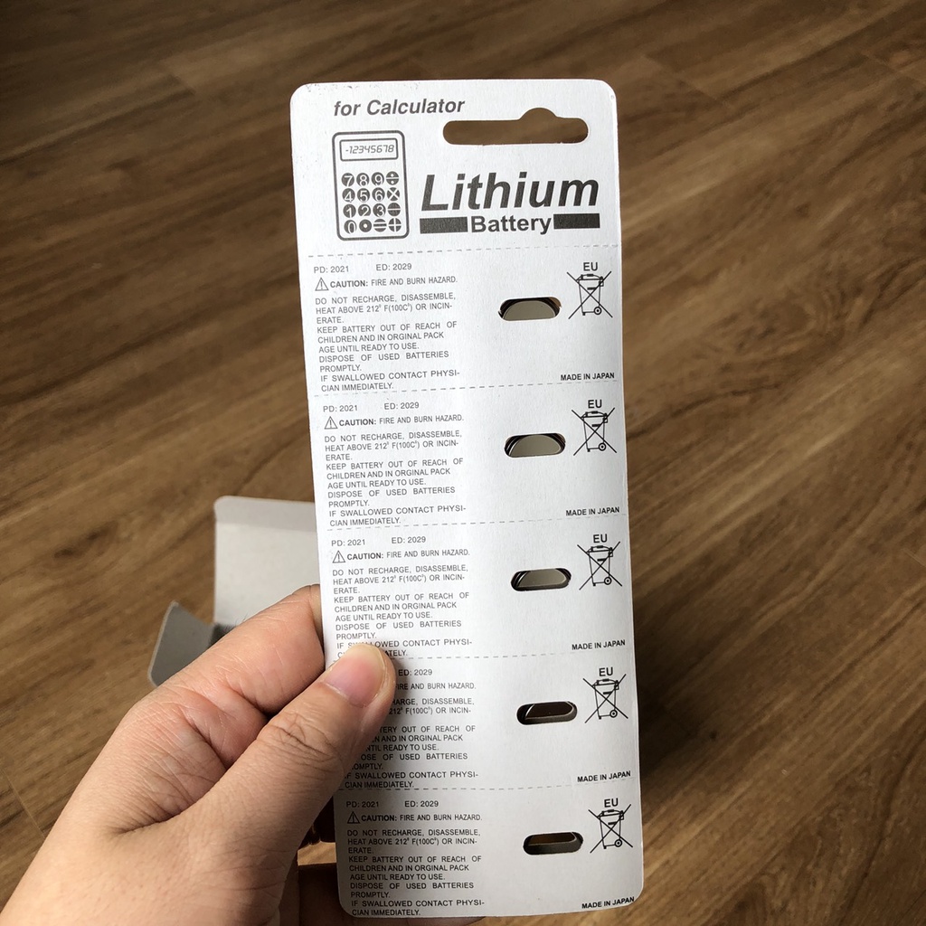 Vỉ 5 Viên Pin CR1616 Chính Hãng Maxell Nhật Lithium 3v