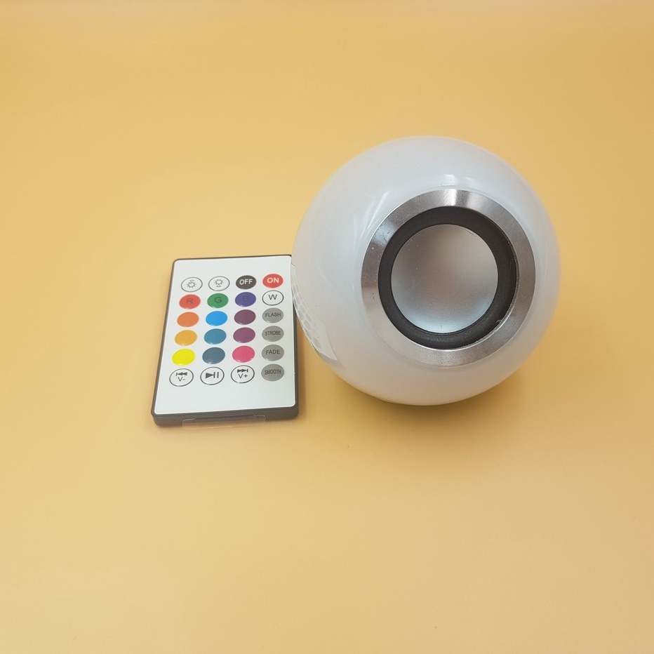 Đèn Ngủ RGB E27 Có Tích Hợp Loa Bluetooth Không Dây
