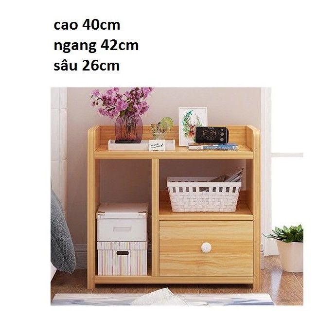 TAB ĐẦU GIƯỜNG, tủ đầu giường nhỏ gọn tiện lợi 1 ngăn - HomeVuive