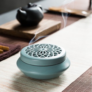 Combo 2 Lư xông trầm gốm sứ