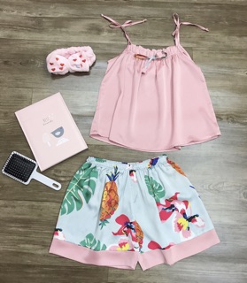 Bộ ngủ lụa 2 dây