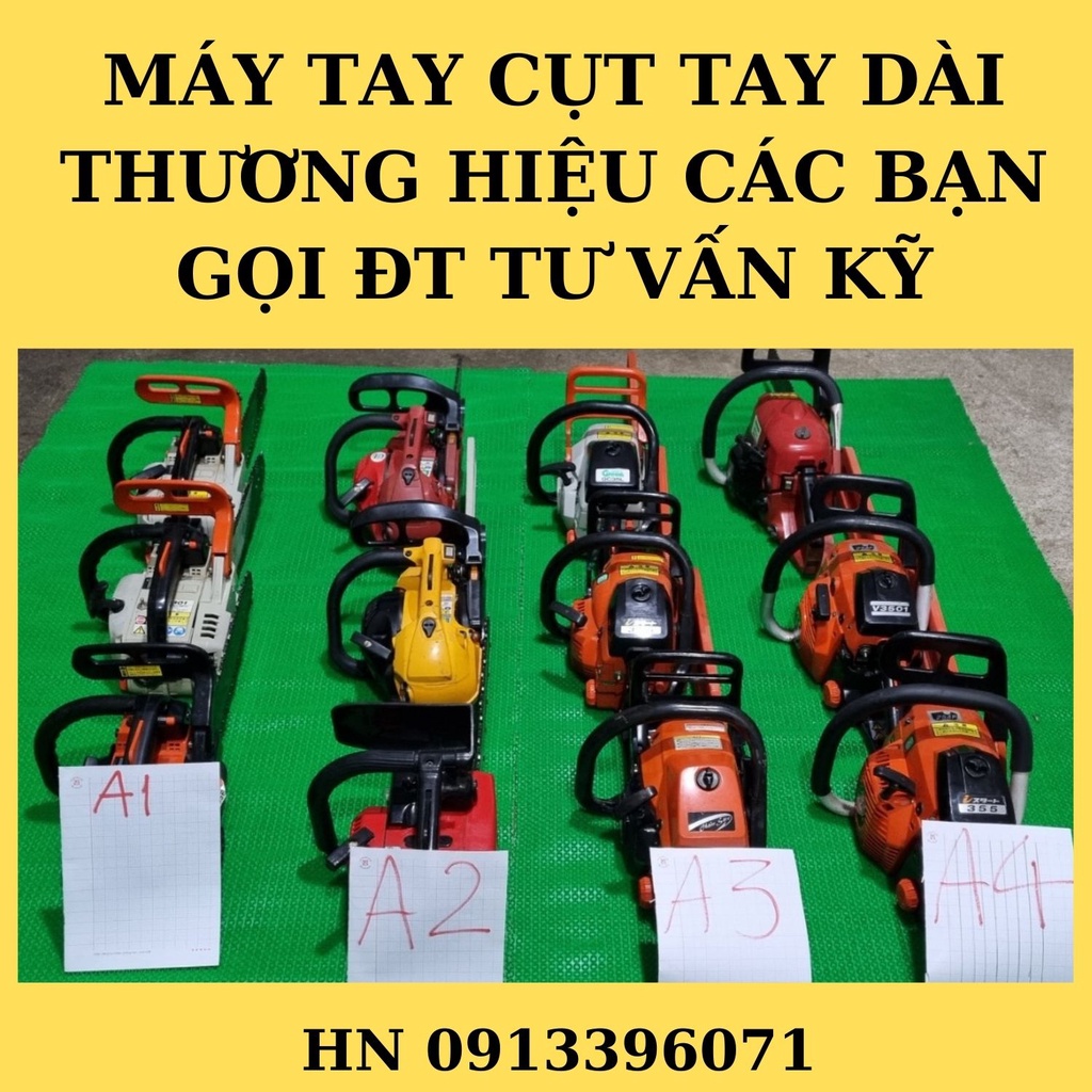 Máy cưa xích chạy xăng