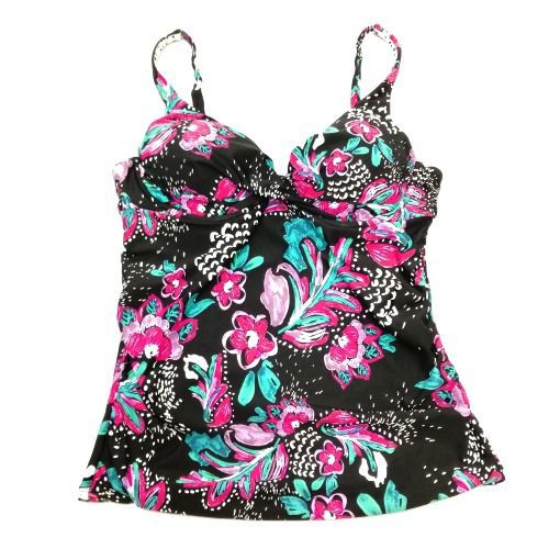 Đồ bơi nữ Anne Cole hai dây đen chấm trắng in hoa  18MT20156 ( TH8933 )