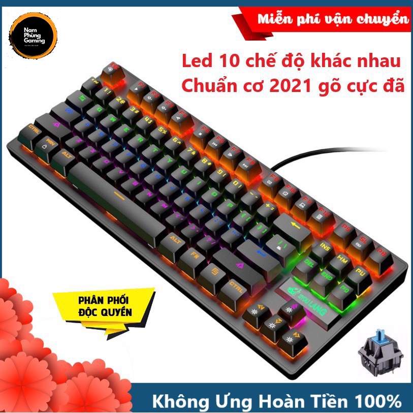 Bàn Phím Cơ Gaming PAD D4 PRO Led RGB 10 Chế Độ Khác Nhau, Chơi Game Dùng Văn Phòng Cực Đã