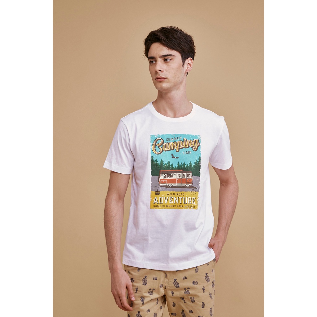 Áo thun cổ tròn tay ngắn in hình , chuẩn form, sang trọng,thanh lịch John Henry - Special Offer - TS21SS14T-RG