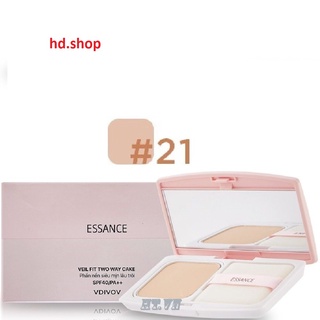 Phấn nền số #21 sắc da tự nhiên essance siêu mịn lâu trôi - veil fit two way cake 11g.