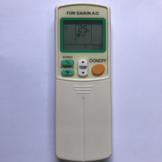 REMOTE ĐIỀU KHIỂN MÁY LẠNH DAIKIN INVERTER ARC433A88 - ĐIỀU KHIỂN ĐIỀU HÒA DAIKIN 2 NÚT VIỀN XANH