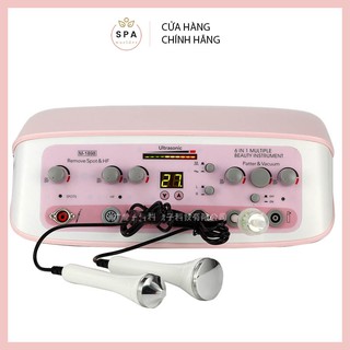 Máy Chăm Sóc Da 5 In 1 Chức Năng Chính Hãng, Phun Sương Hút Mụn Điện Di Tím Đốt Nốt Thải Chì