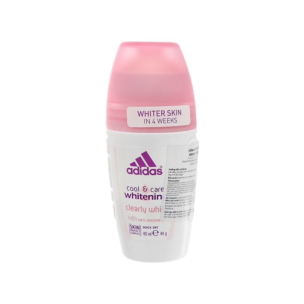 Lăn Khử Mùi Nữ Ngăn Mồ Hôi Adidas Clearly White 40ml - VIOLETPHAM