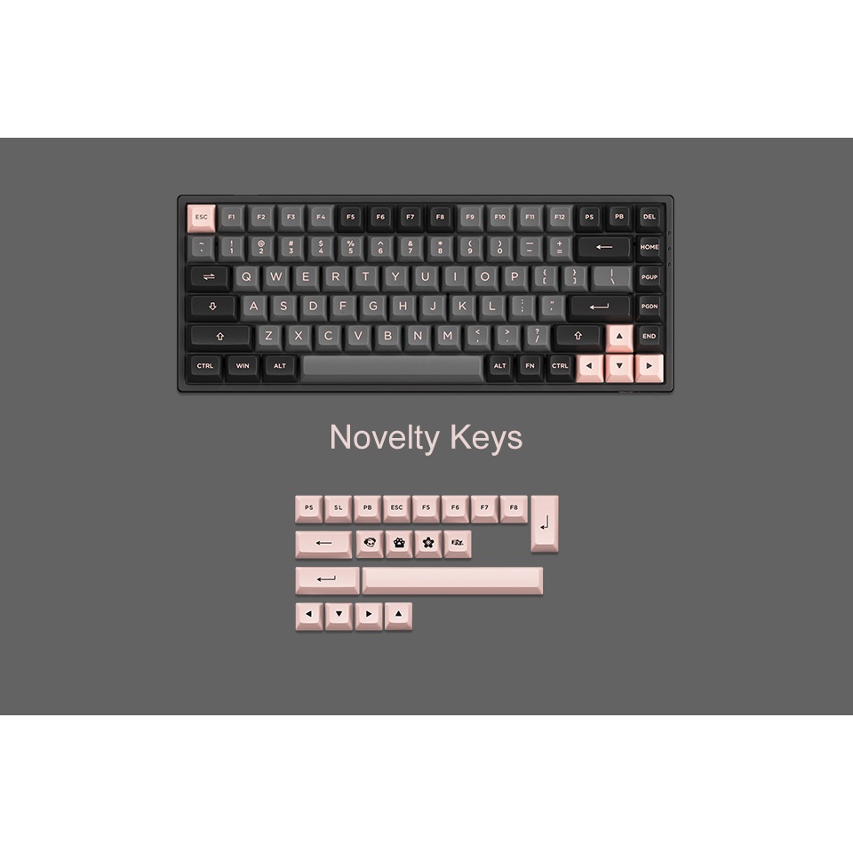 Bàn Phím Cơ AKKO 3068B Multi-modes Black Pink