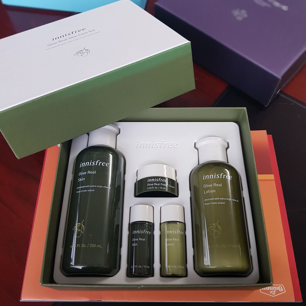 SALE Set Dưỡng Da Olive – Innisfree Olive Real Special Ex. Care 2 Set