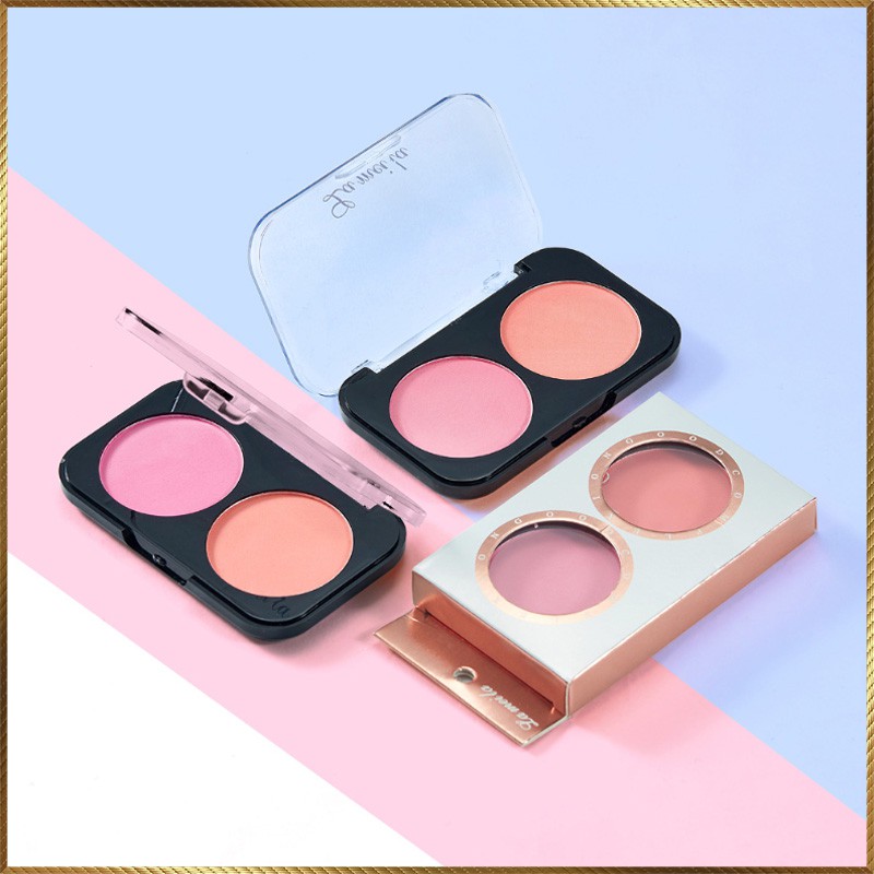 Phấn má hồng hộp 2 ô màu Lameila MHL21 | Thế Giới Skin Care