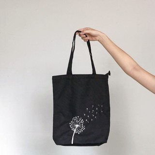 Order Thêu tay handmade túi vải tote hình hoa bồ công anh