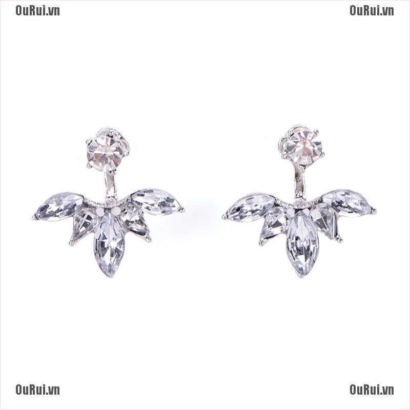 Bông Tai Đính Đá Lấp Lánh Thời Trang Thanh Lịch Cho Nữ