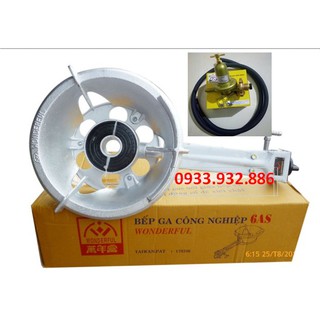 Combo bộ bếp ga, bếp gas công nghiệp wonderful 6a kèm van dây