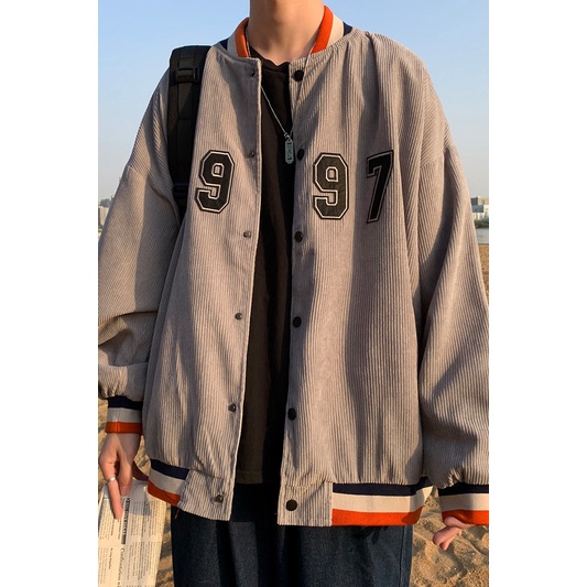 Áo bomber nam form rộng thời trang ulzzang unisex 2022, Áo varsity nam nhung tăm mặc nhà đi chơi đi học ulzzang hàn quốc