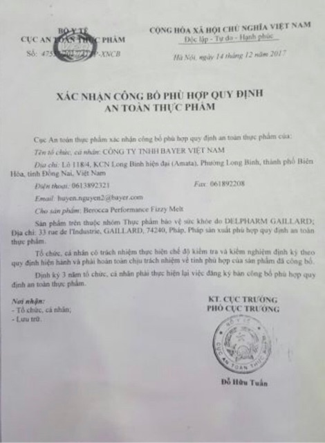 berocca bổ sung vitamin và khoáng chất | Thế Giới Skin Care