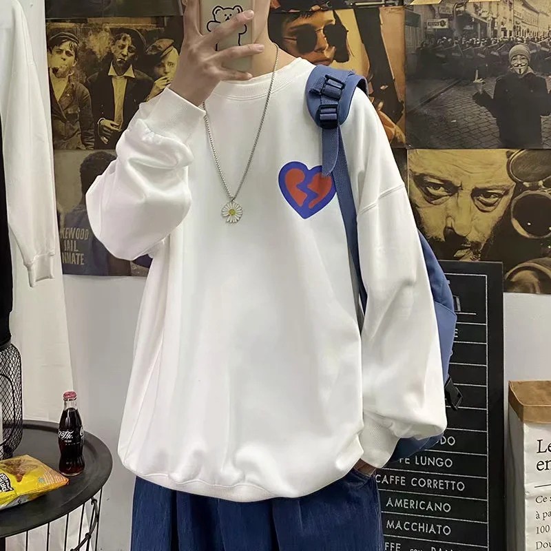 Áo Thun Tay Dài Cổ Tròn Dáng Rộng Phong Cách Hàn Quốc Mới Size M-3Xl 2021