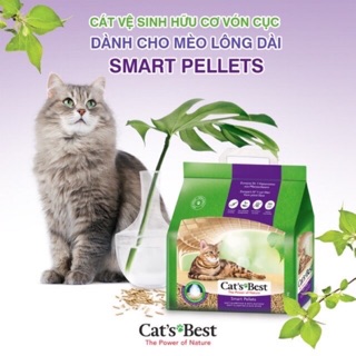 Cats Best Smart Pellets Cát Hữu Cơ Cho Mèo Lông Dài 2,5kg nhập khẩu Đức