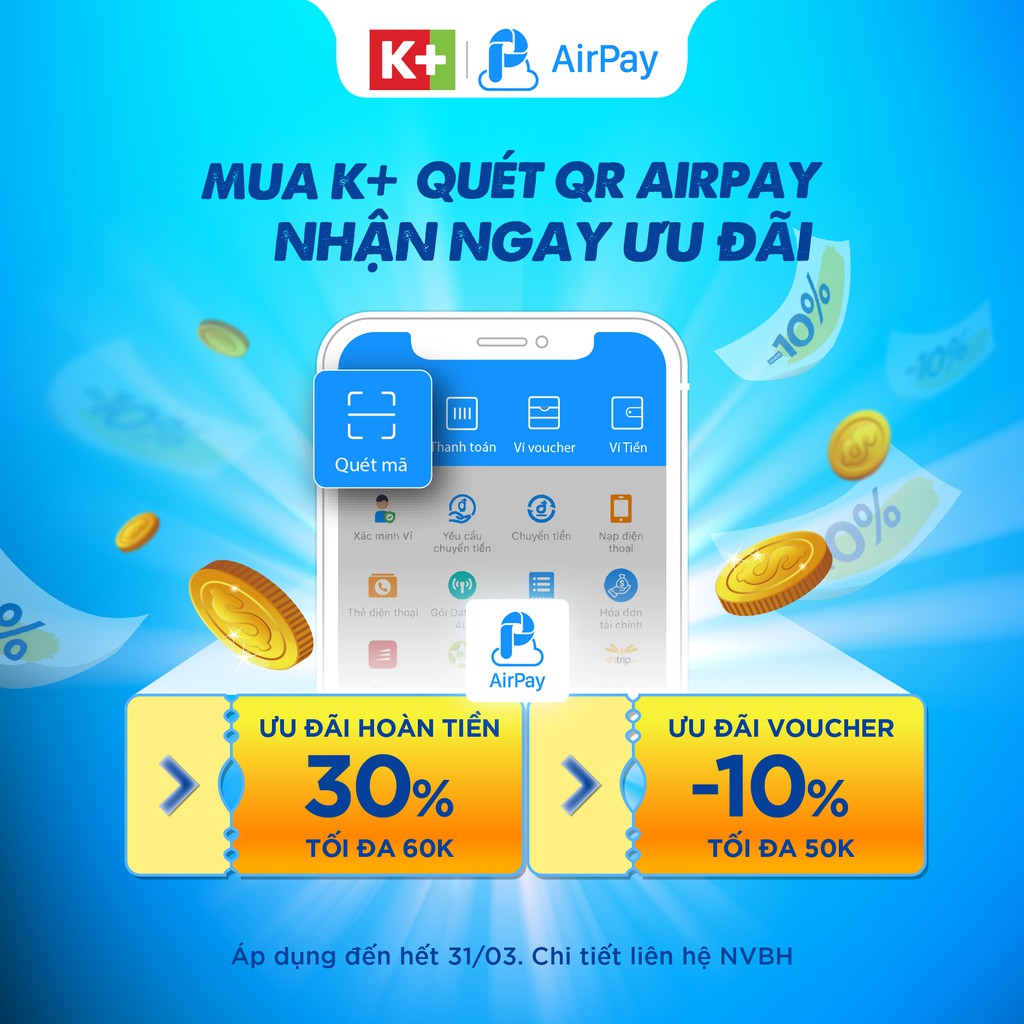 [Airpay x K+] - Chương trình ưu đãi dành riêng cho Truyền hình K+