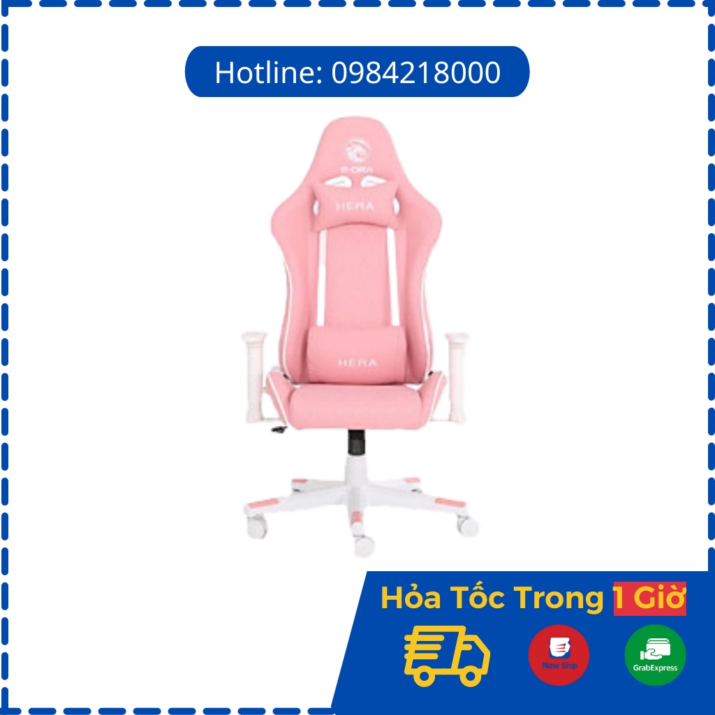 Ghế Game EGC224 HERA Hồng Tăng Tai nghe Hồng 412 Pro Hoặc Combo Chuột EDra Hồng 660 + pad chuột