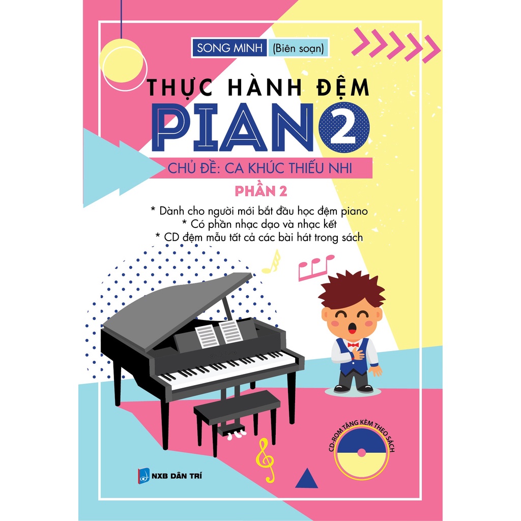 Sách - Combo Thực Hành Đệm Piano - Chủ Đề : Ca Khúc Thiếu Nhi (Bộ 2 Cuốn)