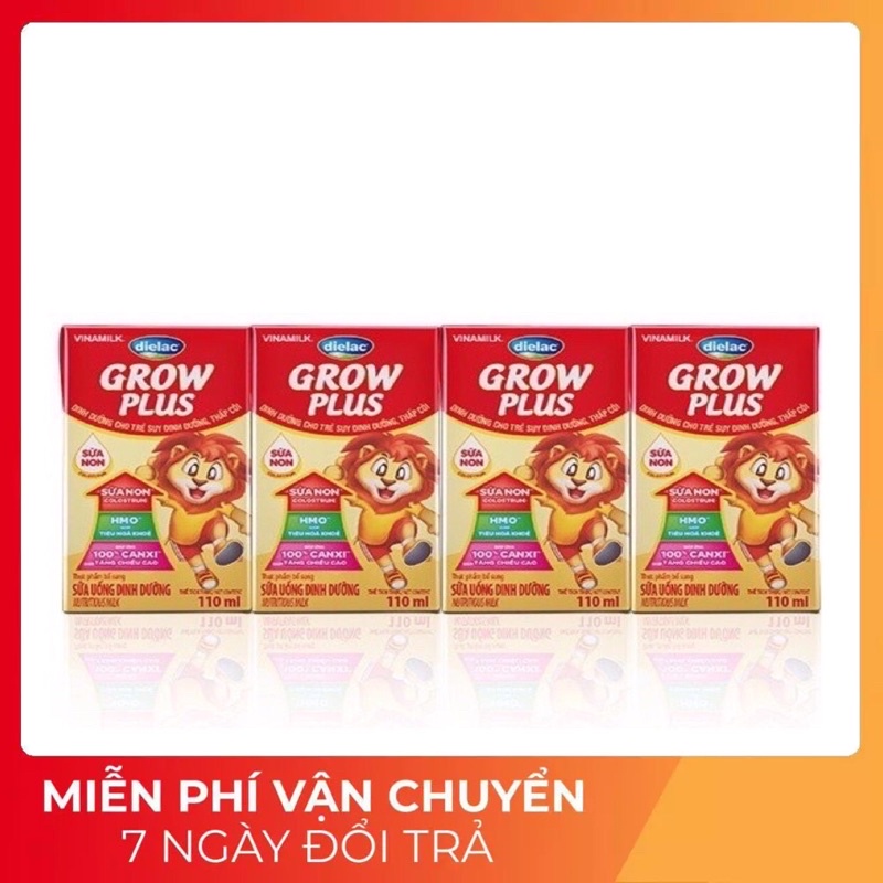 sữa tươi pha săn Grow plus đỏ 110ml ❤️ mẫu mới ❤️