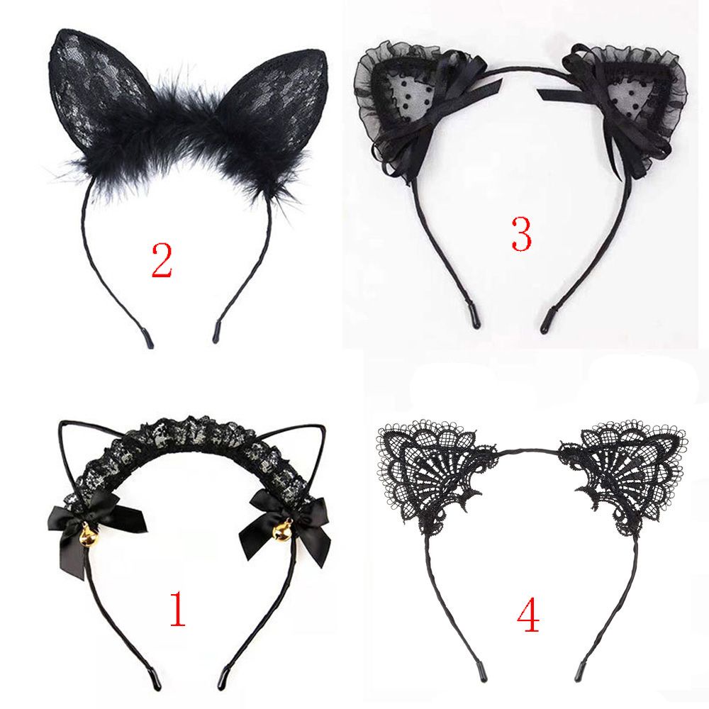 Băng Đô Tai Mèo Hóa Trang Halloween Quyến Rũ Cho Nữ