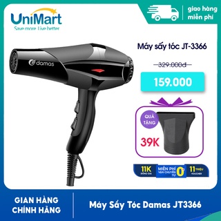 Máy Sấy Tóc Tạo Kiểu Công Suất Lớn Damas JT3366 Chính hãng-Với 5 mức gió, nhiệt-Chống cháy nguồn - UniMart